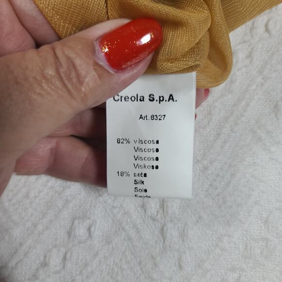 About Italian silk & velvet Empire waist on/off shoulder dress Sz 42 old money - Picture 10 of 12